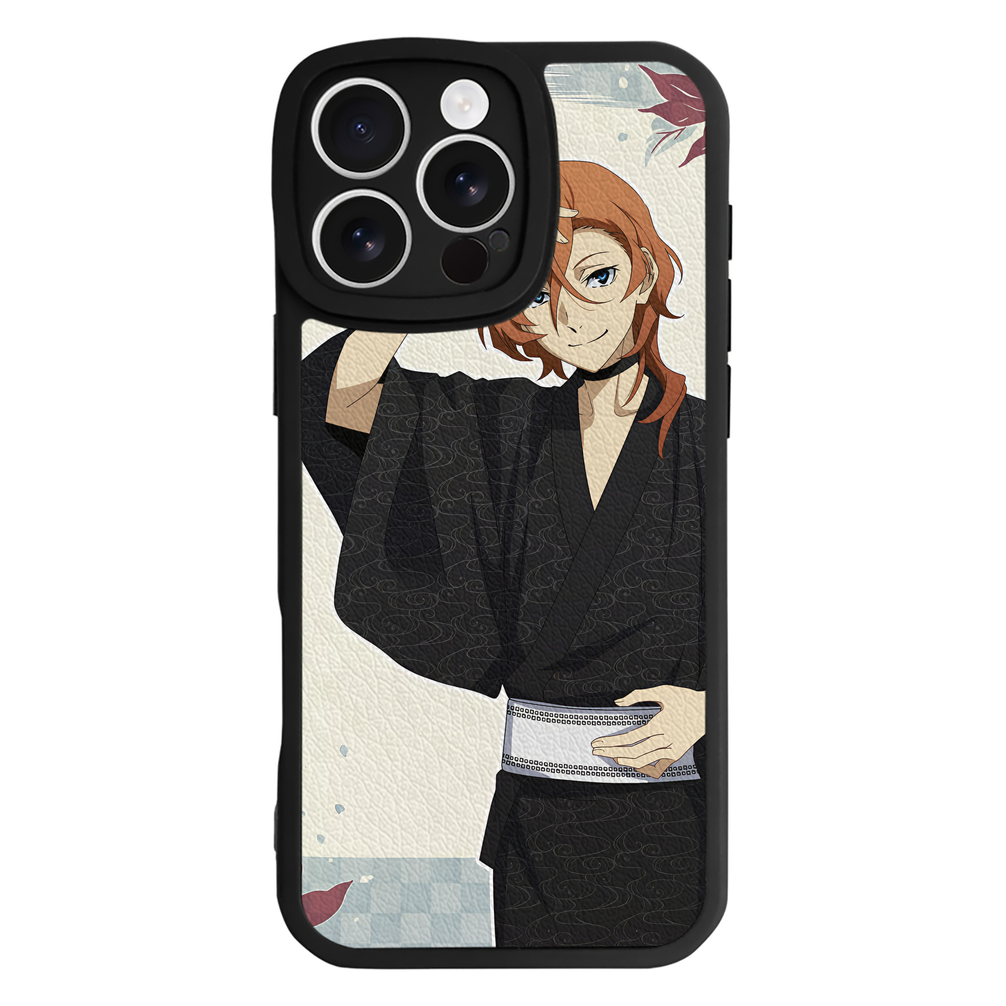 （画像用） 文豪ストレイドッグス Bungo Stray Dogs 【iPhone 16シリーズ対応】シリコンスマホケース（レザー調） 材質：シリコン